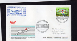 1989 Svizzera - Volo Speciale Locarno - Venezia - Vliegtuigen