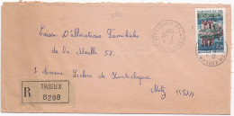 36883# LETTRE FRANCHISE POSTALE RECOMMANDE Obl TRIEUX MEURTHE ET MOSELLE 1967 METZ MOSELLE - 1961-....