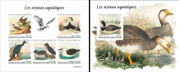 Guinea 2023, Animals, Water Birds, 5val In BF +BF IMPERFORATED - Eenden