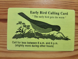 Prepaid Phonecard Netherlands, World X Change, Early Bird Calling Card, Exp: Feb. 2000. - [3] Sim Cards, Prepaid & Refills
