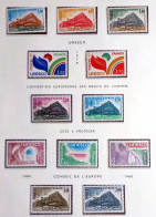 Conseil De L'Europe - Unesco    Lot De 12 Timbres - Neufs