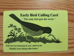 Prepaid Phonecard Netherlands, World X Change, Early Bird Calling Card, Exp: Nov, 98. - [3] Sim Cards, Prepaid & Refills