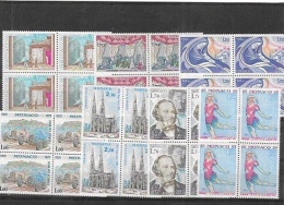 MONACO Nº 1190 AL 1195 BLOQUE DE CUATRO - Unused Stamps
