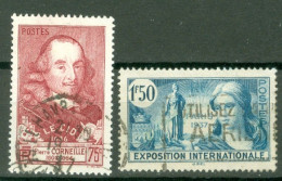 France Yv 335 Et 336  Ob TB  - Usados