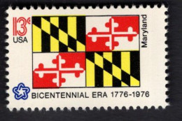 2016931160 1976 SCOTT 1639 (XX) POSTFRIS MINT NEVER HINGED   Flag American Bicentennial FLAG OF MARYLAND - Neufs