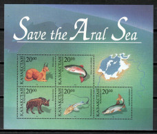 Kazakhstan 1996 / Fishes Fish Mammals Aral Sea Joint Issue MNH Fische Peces Säugetiere Mamíferos Poisson / Cu20321 8-11 - Pesci