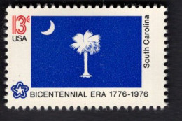 206110872 1976 SCOTT 1640 (XX) POSTFRIS MINT NEVER HINGED  -  Flag American Bicentennial FLAG OF SOUTH CAROLINA - Unused Stamps