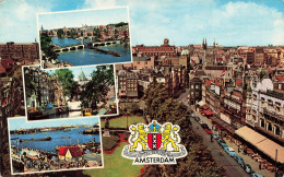 PAYS-BAS - Amsterdam - Multi-vues De Différents Endroits - Animé - Vue Générale - Carte Postale Ancienne - Amsterdam
