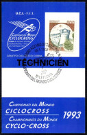 CYCLING - ITALIA AZZANO DECIMO (PN) 1993 - CAMPIONATI DEL MONDO DI CICLOCROSS DILETTANTI - CORVA - PASS TECHNICIEN - A - Cycling