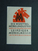 Reklamemarke Die Württemberger Möbelindustrie Auf Der Leipziger Möbelmesse - Vignetten (Erinnophilie)