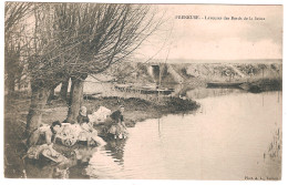 FRENEUSE.LAVEUSES DES BORDS DE SEINE (JOLIE CARTE ANIMEE) - Freneuse