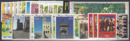 SAN MARINO  Jahrgang 1994, Postfrisch **, 1558-1563, 1568-1593, Ohne Block 18-19 - Neufs