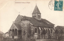 FRANCE - Andernay - Vue Sur L'église - Vue Générale - De L'extérieure - Carte Postale Ancienne - Bar Le Duc