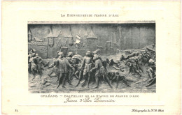 CPA Carte Postale France Orléans Bas Relief De La Statue De Jeanne D'Arc  VM80064 - Orleans