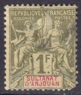 ANJOUAN - 1 F. Groupe - Unused Stamps