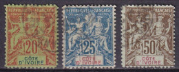 COTE D'IVOIRE - 3 Groupe FAUX Fournier102 - Gebraucht