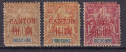 CANTON - 3 Groupe Défectueux - Unused Stamps