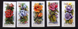 Bouthan - Fleurs - Roses -  Neufs** - MNH  - - Bhután