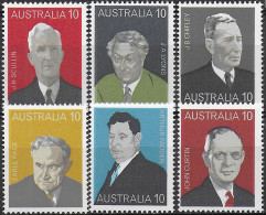 1975 Australia Famous Australians 6v. MNH S.G. N. 590/95 - Altri & Non Classificati