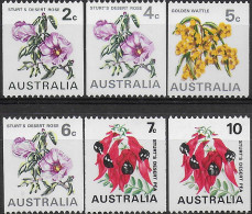 1970 Australia Flowers 6v. MNH S.G. N. 465a/68d - Altri & Non Classificati