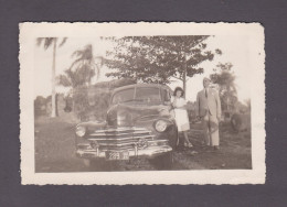 Photo Originale Vintage Snapshot Oldtimer Car Voiture Chevrolet Chevy Fleetline Fleetmaster Plaque Diplomatique (58909 ) - Automobiles