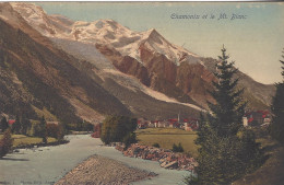 74 CHAMONIX MONT BLANC ARVES ET LE MONT BLANC CARTE COLORISEE Editeur: COUTTET Auguste N° 1 - Chamonix-Mont-Blanc