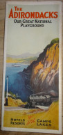 Dépliant USA, The ADIRONDACKS Great National Playground, 1930's .........Caisse-40 - Toeristische Brochures