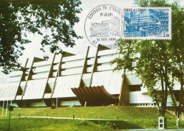 CE84 Carte Postale  Premier Jour Conseil De L'Europe Strasbourg 67 Bas Rhin  10 Novembre 1984 - 1980-1989