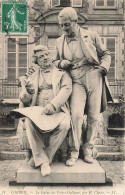 FRANCE - Corbeil - La Statue Des Frères Galigani Par H.Chapu - LL - Carte Postale Ancienne - Corbeil Essonnes