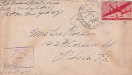 COVER USA. 1 DEC 1944. APO 88. FLORENCE. ITALY. PASSED BY EXAMINER - Storia Postale