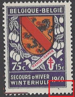 BELGIUM - 1940  - MNH/**  -  COB 542 LUPPI V5 GROSSE EPINE  -  Lot 26007 - 1931-1960