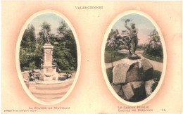 CPA Carte Postale France  Valenciennes Statue De Watteau Et De Brennus   VM80069 - Valenciennes