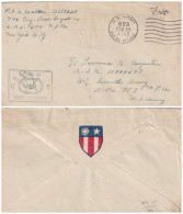 COVER USA. 19 FEB 1945. APO 689. LEDO ASSAM. INDIA. PASSED BY EXAMINER - Brieven En Documenten