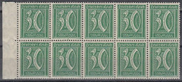 DR 162 W, 10erEinheit, Postfrisch **, Ziffer, 1921 - Neufs