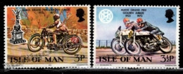Isle Of Man 1973 Yvert 22-23, Manx Grand Prix Golden Jubilee - MNH - Isla De Man