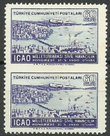 Turkey; 1950 ICAO Regional Congress 60 K. ERROR "Partially Imperf." MNH** - Neufs