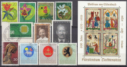 LIECHTENSTEIN  Jahrgang 1970, Gestempelt, 521-535, Block 8, Komplett - Used Stamps