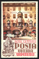 Artista-Cartolina Vipiteno, Hotel Centrale Posta Vecchia  - Sonstige & Ohne Zuordnung