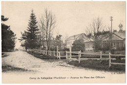 CPA 56 - GUER (Morbihan) - Camp De Coëtquidan. Avenue Du Mess Des Officiers - C. B. Editeur - Guer Cötquidan