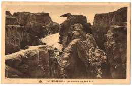 CPA 56 - QUIBERON (Morbihan) - 112. Les Couloirs De Port Bara - Quiberon