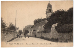 CPA 29 - SAINT POL DE LEON (Finistère) - 63. Route De Pempoul. Chapelle Saint-Pierre - LL (troupeau) - Saint-Pol-de-Léon