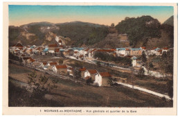 CPA 39 - MOIRANS En Montagne (Jura) - 1. Vue Générale Et Quartier De La Gare - Autres & Non Classés