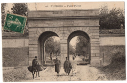 CPA ALGERIE - TLEMCEN - 47. Porte D'Oran (animée) - Tlemcen