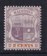 Mauritius: 1895/99   Badge   SG128     2c     MH - Maurice (...-1967)