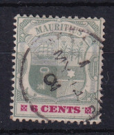 Mauritius: 1895/99   Badge   SG131     6c     Used - Mauricio (...-1967)