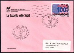 CYCLING - ITALIA CATANZARO 1996 - 79° GIRO D'ITALIA - 6^ TAPPA CROTONE / CATANZARO - BUSTA GAZZETTA DELLO SPORT - A - Wielrennen