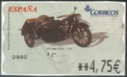 SPAIN- 2002, VANTIGE MOTORCYCLES STAMP LABEL, USED. - Usados