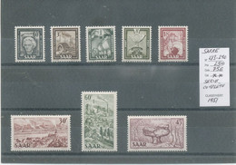 SARRE : N° 283-à 290 -N**Série Complète - Unused Stamps