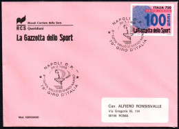 CYCLING - ITALIA NAPOLI 1996 - 79° GIRO D'ITALIA - 8^ TAPPA VALLO DI DIANO / NAPOLI - BUSTA GAZZETTA DELLO SPORT - A - Radsport