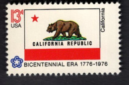 2016940877  1976 SCOTT 1663 (XX) POSTFRIS MINT NEVER HINGED - American Bicentennial FLAG OF CALIFORNIA - Ongebruikt